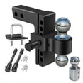 thumbnail image 1 of UPGRADED Djustable Trailer Hitch, Fit For 2 Inch Receiver, 8-Inch Drop/Rise, Aluminum Drop Hitch, 12,500 Lbs Gtw - Tow Hitch For Trailer, 1 of 13