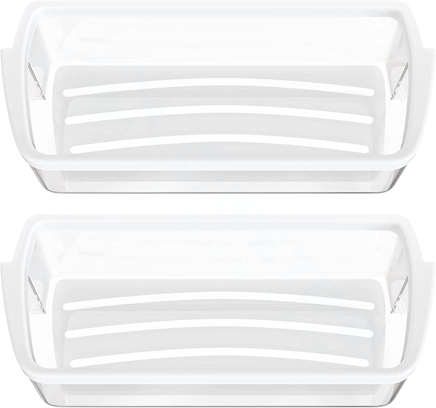 UPGRADED Lifetime Appliance 2 x Ultra Durable W10321304 Door Shelf Bin Compatible with Whirlpool Refrigerator - WPW10321304