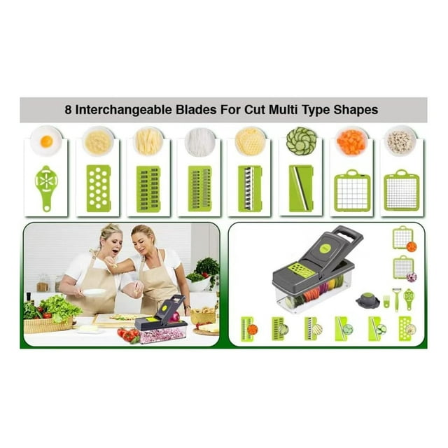 UPGRADED Vegetable Chopper, Pro Onion Chopper, Multifunctional 14 in 1