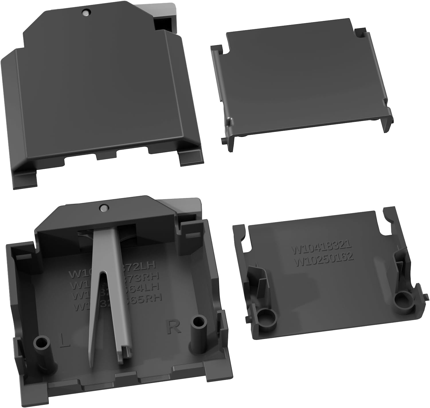 UPGRADED W10195372 W10195373 Dishwasher Dishrack Adjuster Housing Left ...