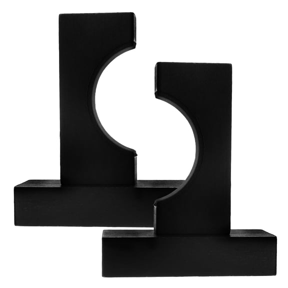 UPGRATOR 1 Pair Black Bat Holders for Home Decoration and Storage in a Modern Style