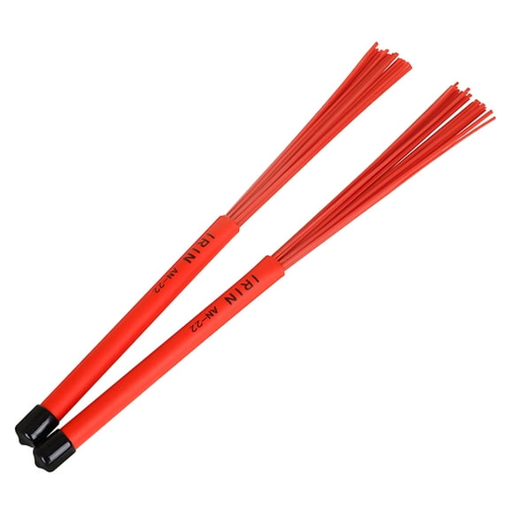 UPGRATOR 1 Pair Heavy Duty Wire Drum Brushes for Drum Kit and Percussion Instruments Accessory Set