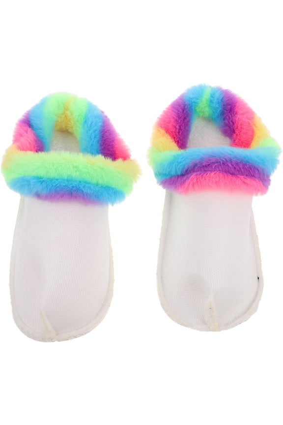 1 Pair Multi Color Shoe Liners for Winter Season Plush Material Flat Style Warmth and Comfort