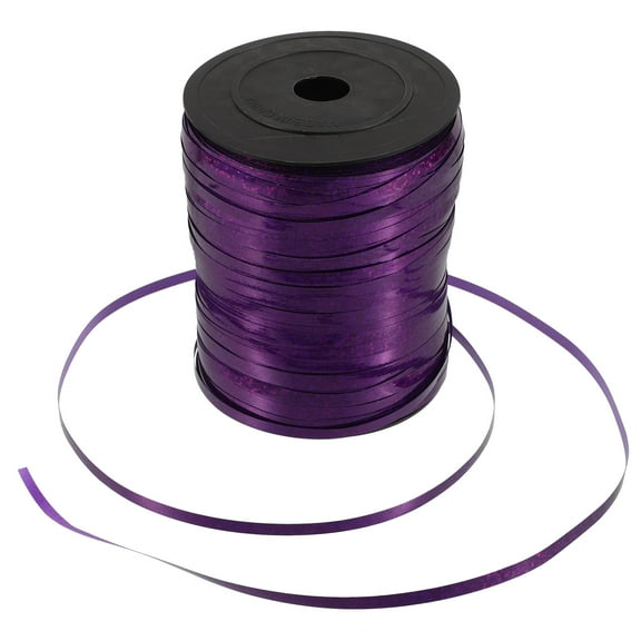 UPGRATOR 1 Roll Curling Ribbon for Festive Celebrations Shiny Metallic Purple Balloon String