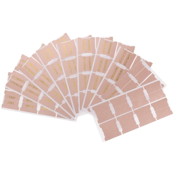 UPGRATOR 1 Set Blank Book Font Labels Bible Index Tabs Gold for Indexing