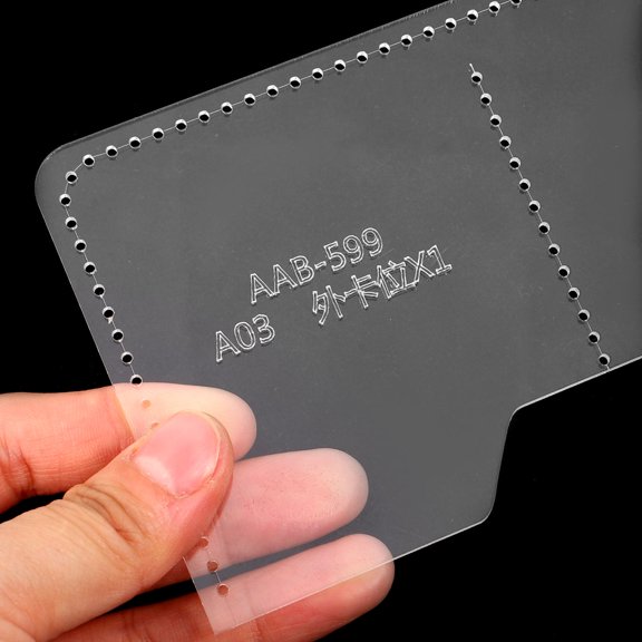 UPGRATOR 1Set Transparent Acrylic Card Holder Template for DIY Crafting Durable Precise Stencils