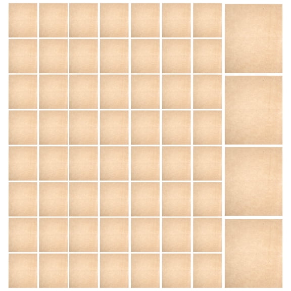 UPGRATOR 100Pcs Handmade Light Brown Xuan Paper for Calligraphy with Vegetation Dyed Ancient Craft Paper Texture