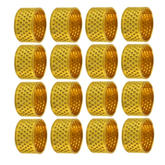 UPGRATOR 100Pcs Metal Sewing Thimble Set for Repairing Work and Finger Guards