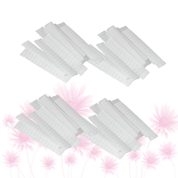 UPGRATOR Plastic Net Sleeves for Makeup Brush Storage White Breathable Covers 100Pcs