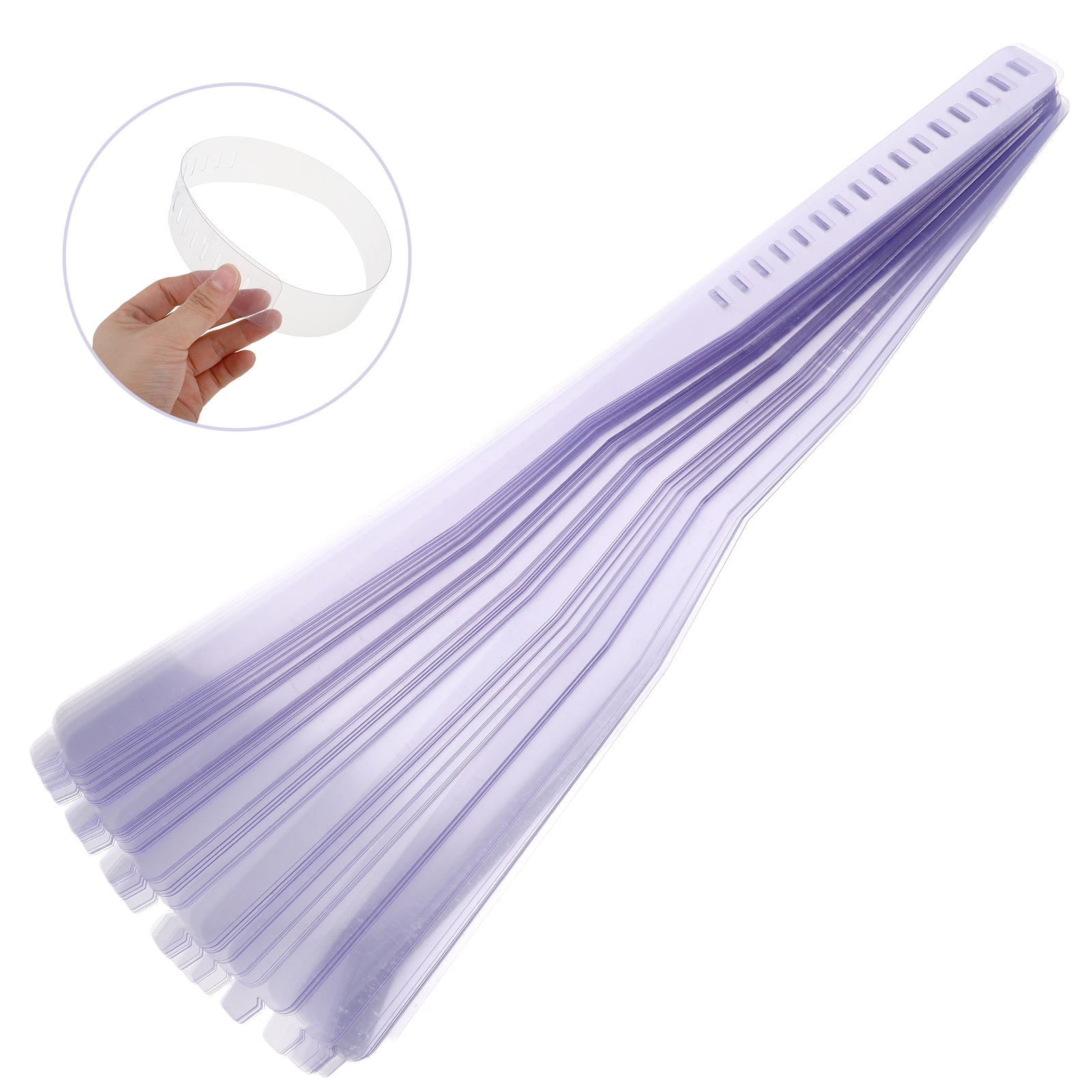 UPGRATOR 100Set Blue Rectangular Plastic Collar Stays for Dress Shirt ...