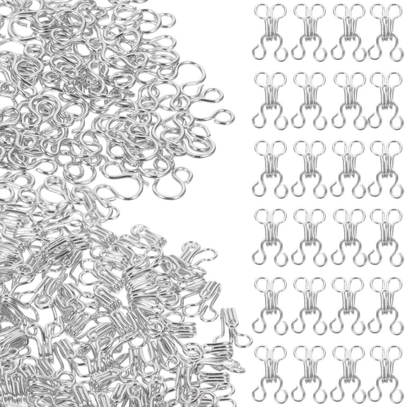 UPGRATOR 100pcs Copper Spring Closure Buckle Brass Clothing Buttons for DIY Projects Silver Accessories