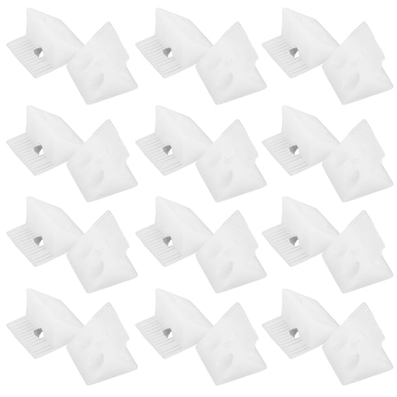 UPGRATOR 100pcs Plastic Corner Braces Mending Wedges For Drawer Support And Home Improvement