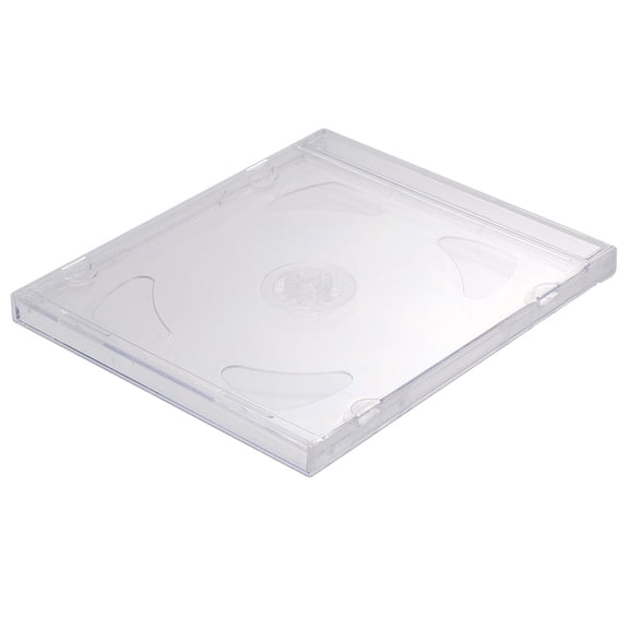 UPGRATOR 10Pcs Portable Transparent Cd Storage Box for Home and Studio Use
