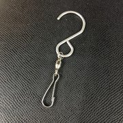UPGRATOR 10Pack Stainless Steel Swivel Hooks 360 Degree Rotary Clips for Hanging Wind Chimes Displays and Plants