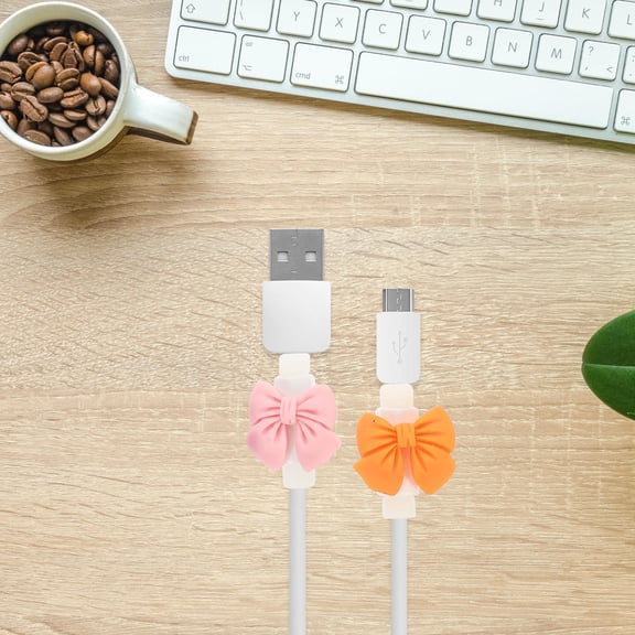 UPGRATOR 10Pairs Cable Protective Cover Cable Saver Sleeve Durable Plastic Material Mixed Colors