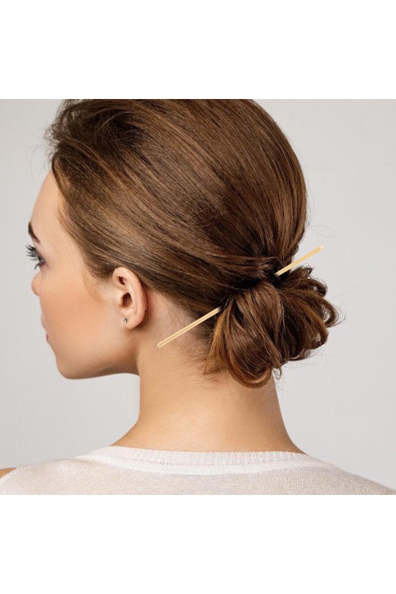 10Pcs Golden DIY Hair Clip Copper Hair Fork Durable and Easy to Use Hairpin