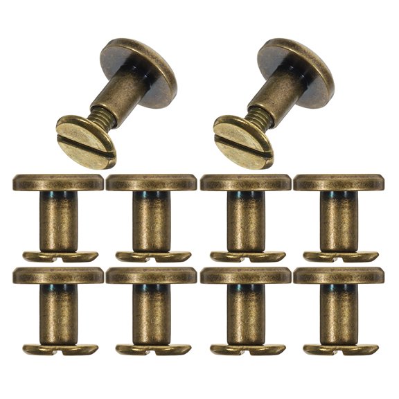 UPGRATOR 10Pcs Metal Binding Post Screws with Stylish Design for Home Use and DIY Bookbinding