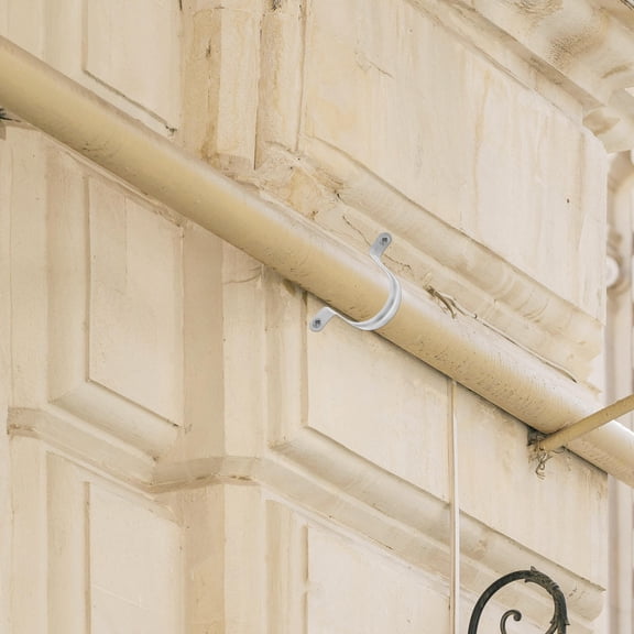 UPGRATOR 10Pcs Saddle Clamp Stainless Steel Pipe Strap for Outdoor Water Pipe Support 3.93X1.97X0.71in