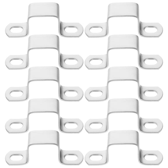 UPGRATOR 10Pcs Stainless Steel Saddle Tube Clamps for Pipe Mounting and Secure Holding Applications