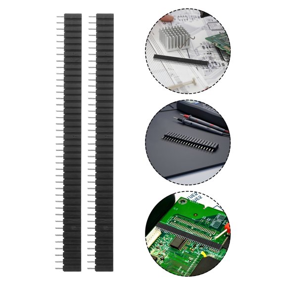 UPGRATOR 10Pcs Straight Single Row Female Header 40 Pin Socket Pin Connector for DIY Electronics