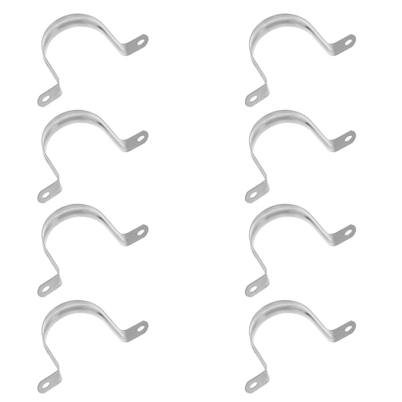 UPGRATOR 10Pcs U Bracket Saddle Shape for Outdoor Water Pipe Support and Air Conditioning Pipe Support