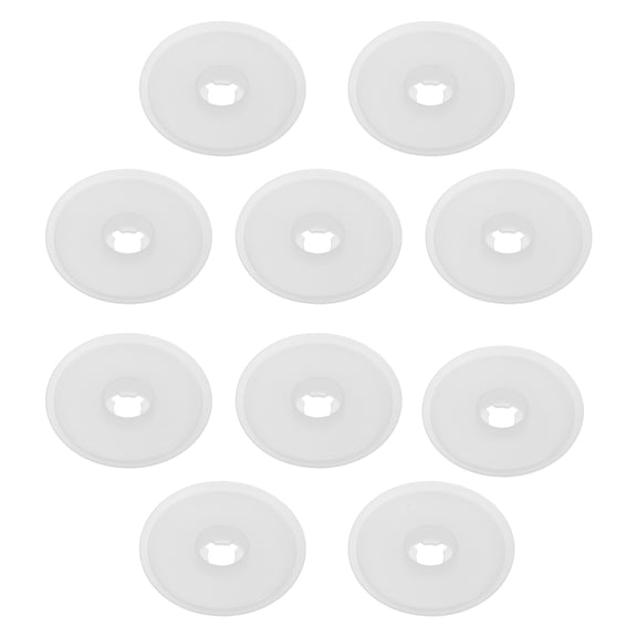 UPGRATOR 10Pcs White Plastic Thread Bobbin Holder for Embroidery Sewing with Anti Tangle Design