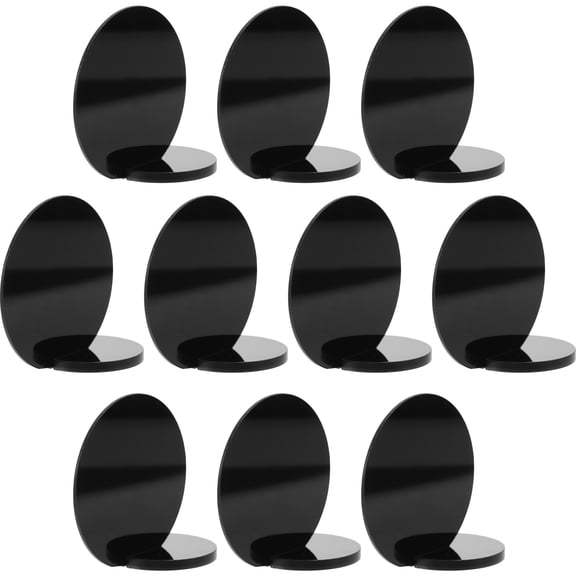 UPGRATOR Table Numbers Sign Acrylic Black 10 Set Round Number Display