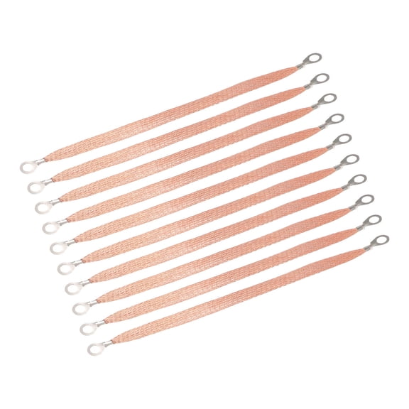 UPGRATOR 10pcs Braided Ground Strap Copper Grounding Vehicle Battery Maintenance
