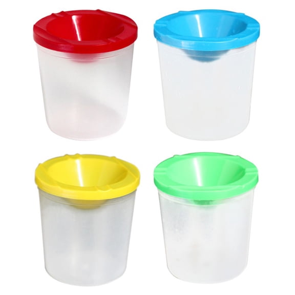 UPGRATOR 10Pcs Assorted Color Graffiti Tool Painting Cup Brush Holder Easy to Clean