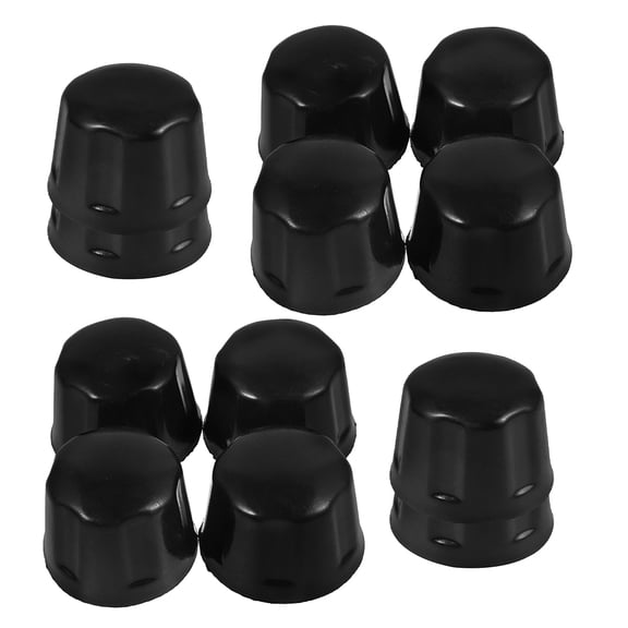 UPGRATOR 12Pcs Black Rubber Wheel Hub Caps Rim Covers for Atv Boat Trailer Use