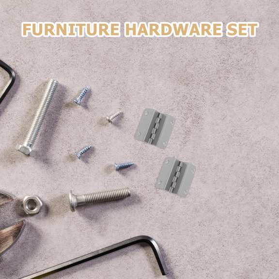UPGRATOR 12-Pack Iron Door Hinges with Silent Bearings, Plated Cabinet Hardware for Furniture Restoration and Repair