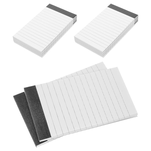 UPGRATOR 12Pcs Lined Pocket Notepad White Small Writing Pads for Office Task Management