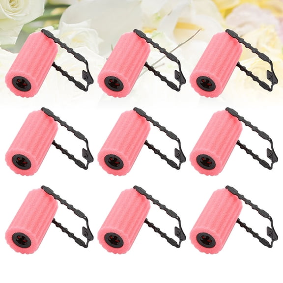 UPGRATOR 12Pcs Pink Hair Curling Stick Sponge Roller Lightweight Convenient Hairdressing Tool