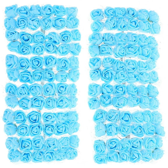 UPGRATOR 144 Pcs Artificial Rose with Round PE Iron Wire for Crafts, Flower Arrangements, and Decorative Props