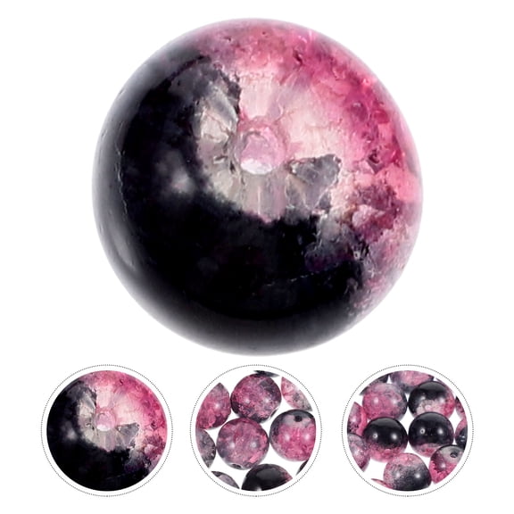 UPGRATOR 150Pcs Decorative Glass Beads for Macrame and Bracelet Making with Large Hole Feature