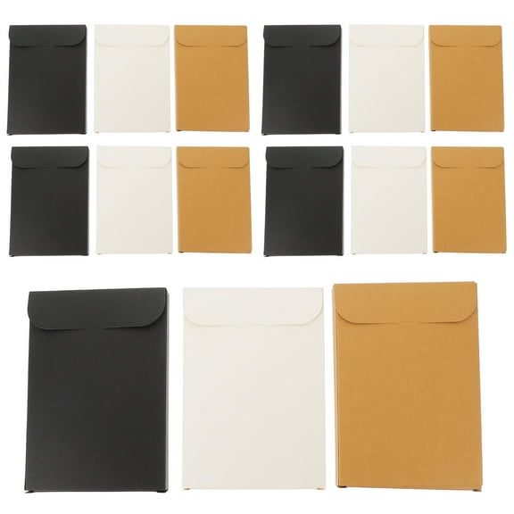 UPGRATOR 15Pcs Greeting Cards Storage Cases Rectangular Shape for Postcards and Greeting Cards Cardstock