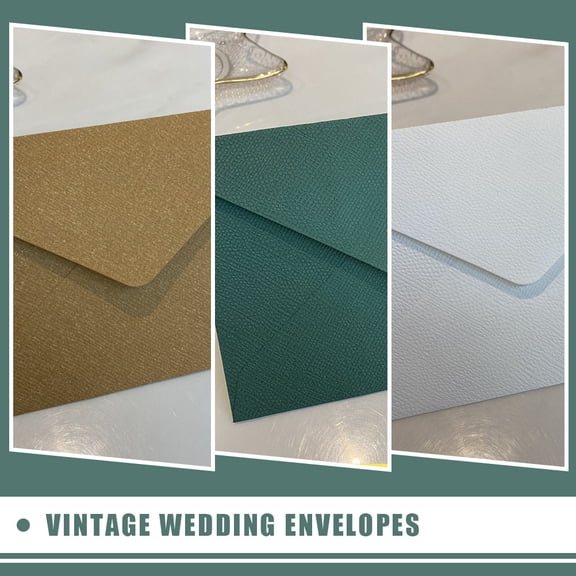UPGRATOR Multi-Function Vintage Envelopes Assorted Colors for Wedding Invitations