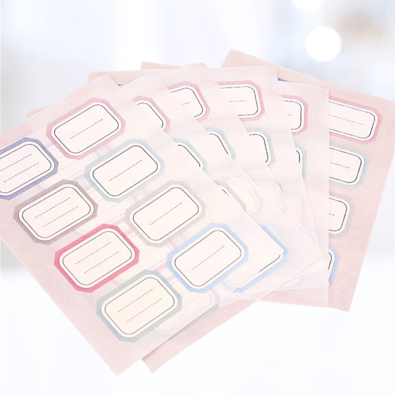 UPGRATOR 1Pack Assorted Color Name Labels Stickers Easy Peel and Stick for Files Envelopes