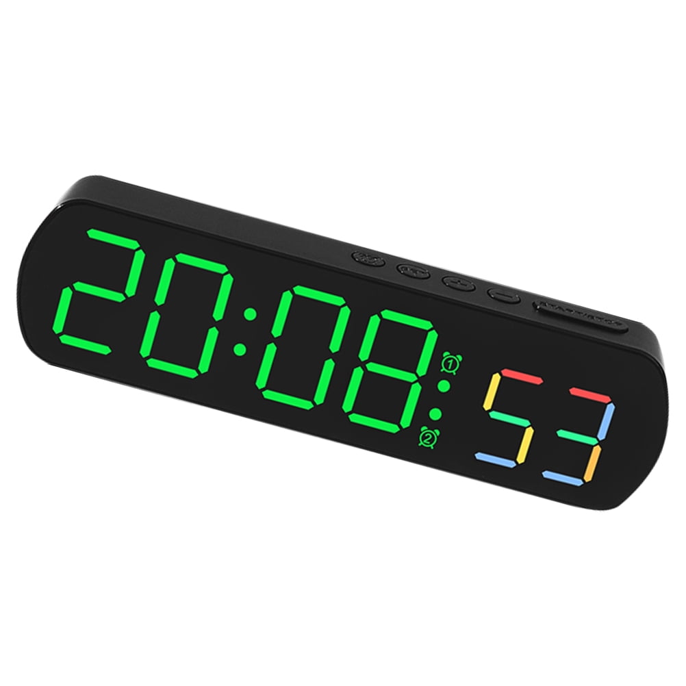 UPGRATOR Bedside Alarm Clock 1 Pack with LED Light and Countdown Timer ...