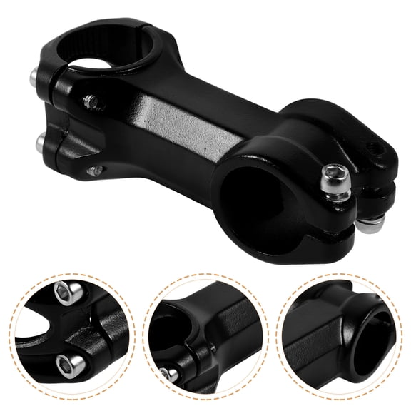 UPGRATOR Aluminum Alloy Bike Stem Extender Black for Road and Mountain Bikes