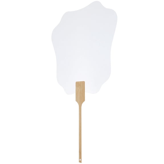 UPGRATOR 1Pack Painting Fans Acrylic Bamboo DIY Craft Accessory for Artists and Craft Enthusiasts 11.8x7.5x0.04in