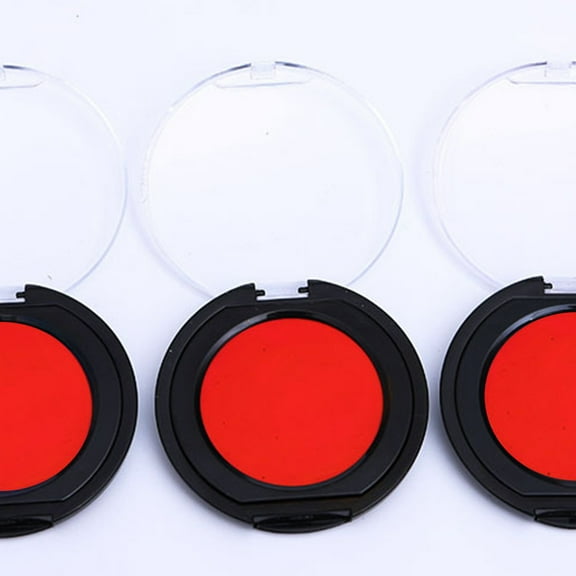 UPGRATOR 1Pack Red Round Mini Ink Pad For Clear And Imprints