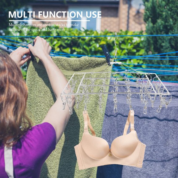 UPGRATOR 1Pack Stainless Steel Drying Clips For Towel Hanger Suitable For All Seasons