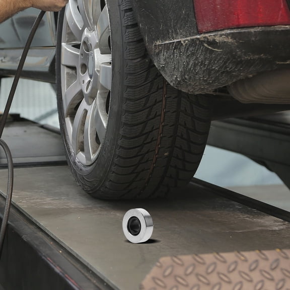 UPGRATOR 1Pack Tire Replacement Parts Metal Silver 1.6x1.6x0.5in