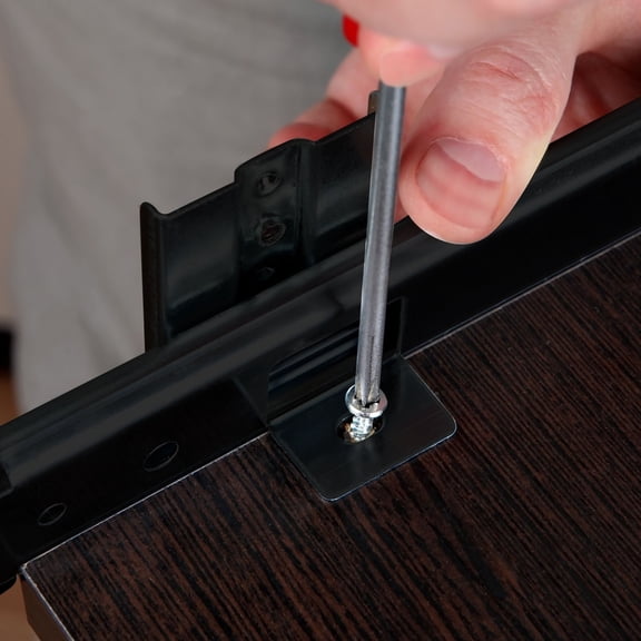 UPGRATOR 1Pair Multi Functional Black Keyboard Drawer Slide with Strong Bearing Capacity for Office