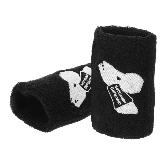 UPGRATOR 1Pair Black Kettlebells Wrist Guard with Elastic Breathable Support for Sports and Workout