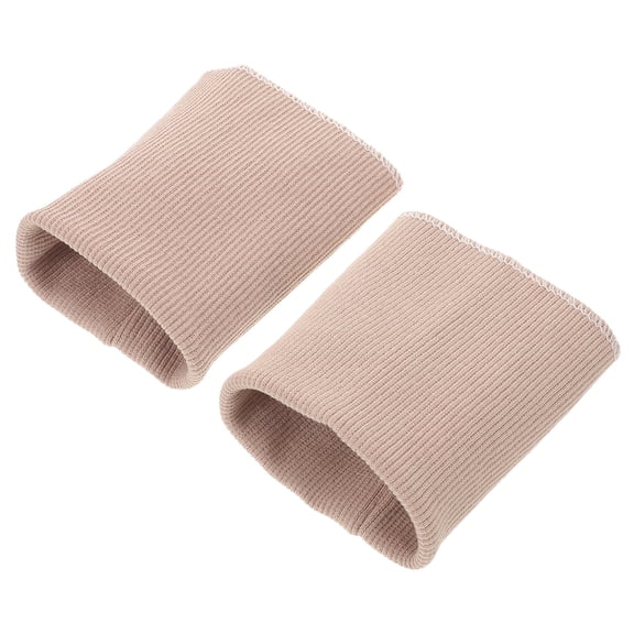 UPGRATOR Polyester Rib Knit Cuffs Light Brown for DIY Durable and Stylish 1Pair