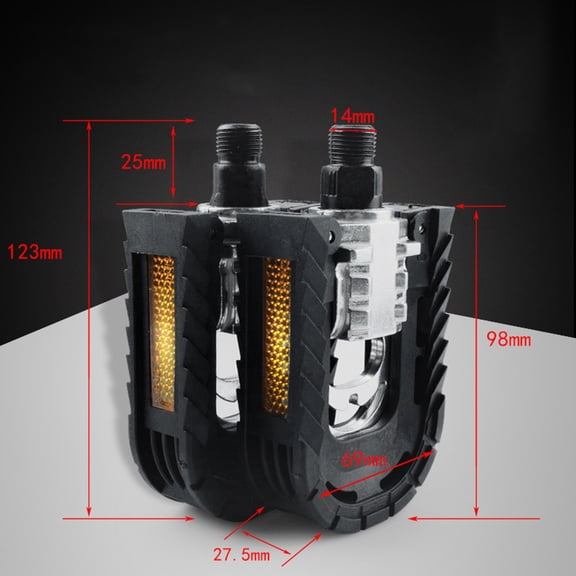 UPGRATOR 1Pair Vehicle Pedal Aluminum Alloy Anti Slip Design for Cycling Use