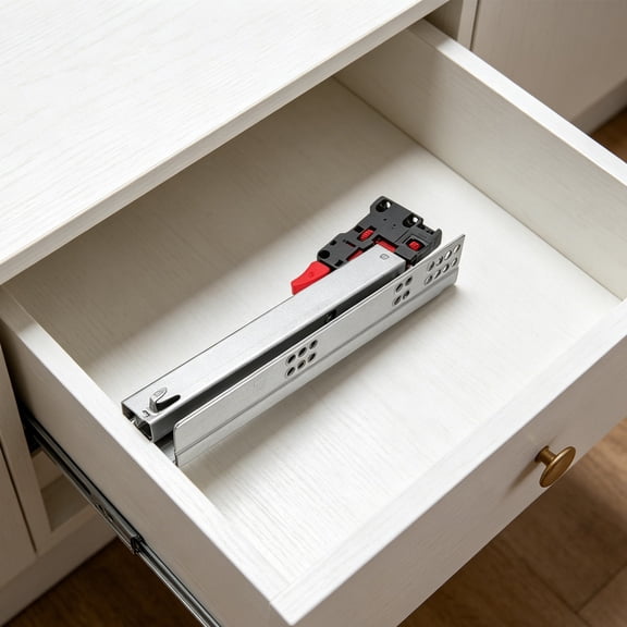 UPGRATOR 1Pair Reliable Soft Close Drawer Slides Undermount Steel Runners Smooth Quiet Operation for Dressers