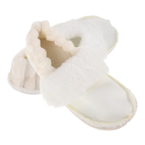 UPGRATOR 1Pair Soft Warm Fleece Shoe Insoles for Clogs Removable White Cotton Towel Liner